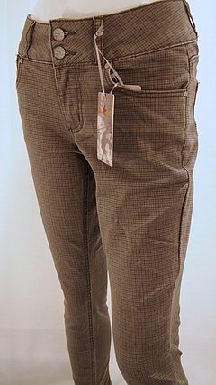 Tummyless cropped stretch Twill