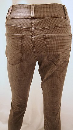 Tummyless cropped stretch Twill