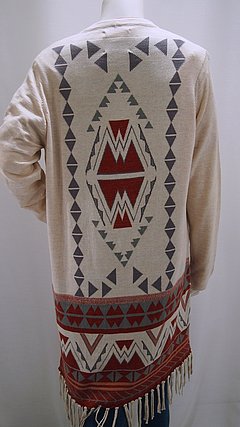 Weicher Jaquard-Cardigan