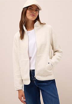 Softe Teddy Jacke mit Zipper