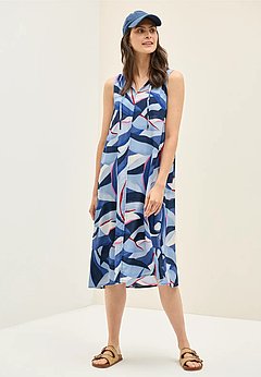 Ärmelloses Gemustertes Kleid