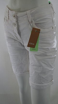Weiße Loose Fit Shorts Scarlett