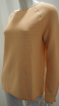 Streifen Pullover mit Struktur