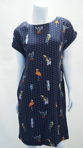 Kleid mit allover Vogelprint von Cecil online kaufen: Cecil, Gerry Weber &  Naketano Shop | Sommerkleider