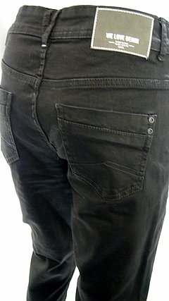 Schwarze Loose Fit Denim Scarlett 