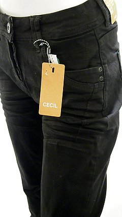 Schwarze Loose Fit Denim Scarlett 